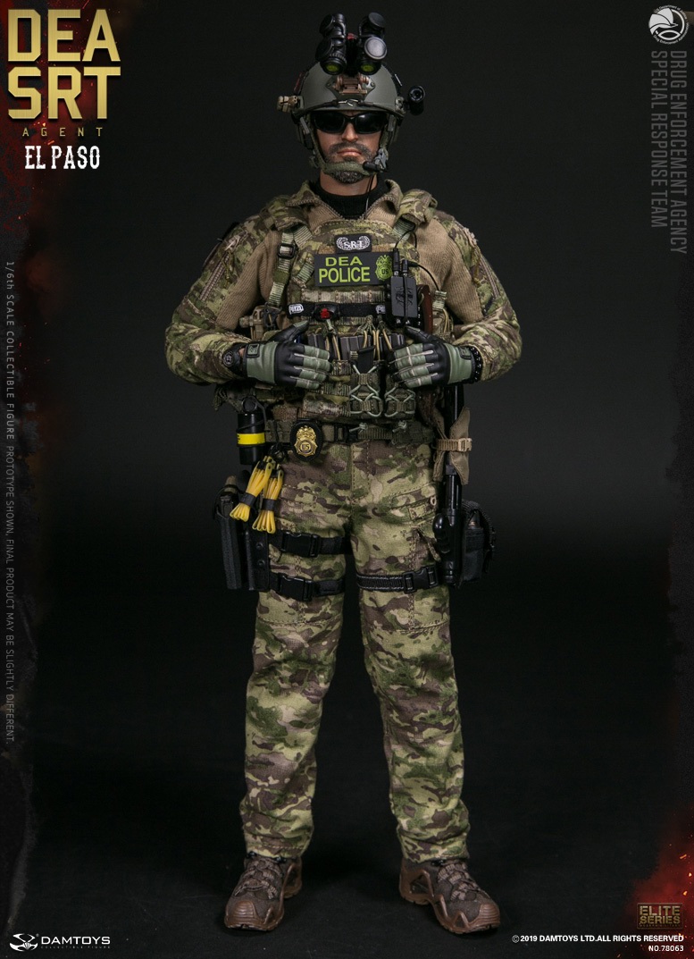 DAM-78063] 1/6 DEA SRT Special Response Team Agent El Paso Figure