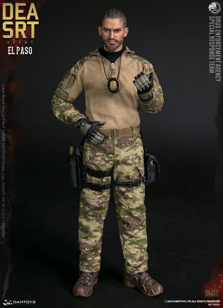 DAM-78063] 1/6 DEA SRT Special Response Team Agent El Paso Figure
