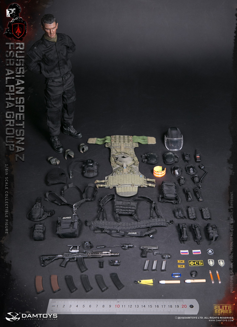 DAM-78064] 1/6 Russian Spetsnaz FSB Alpha Group Action Figure by
