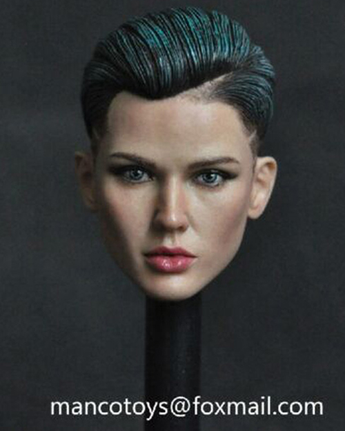 [MCT001A] 1/6 Ruby Head Green Hair Highlight by Manco Toys EKIA Hobbies