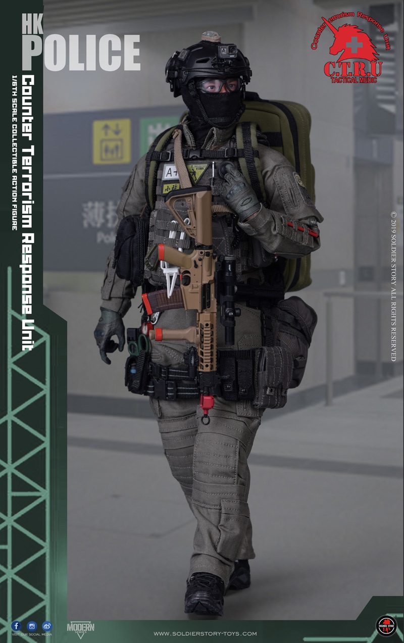 SS-116] 1/6 HK Police CTRU Tactical Medic Figure by Soldier Story