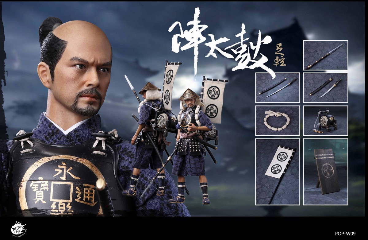 POP-W009] 1/6 Oda Nobunaga 織田信長 Army Taiko Drum Ashigaru 2.0
