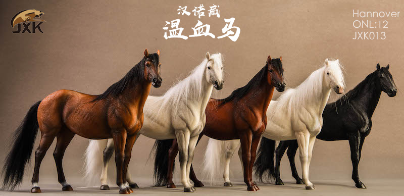 JXK-013C] 1:12 Grey Horse by JxK. Studio - EKIA Hobbies
