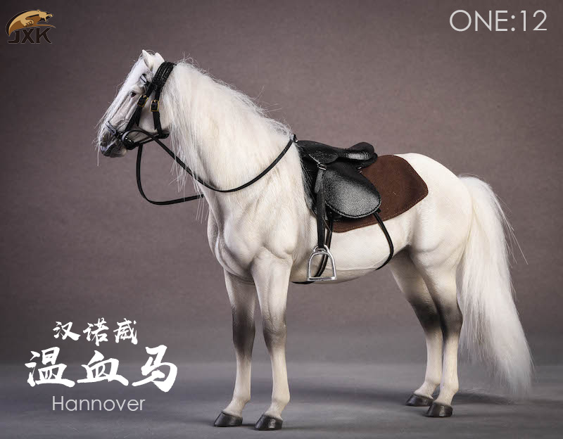 JXK-013C] 1:12 Grey Horse by JxK. Studio - EKIA Hobbies