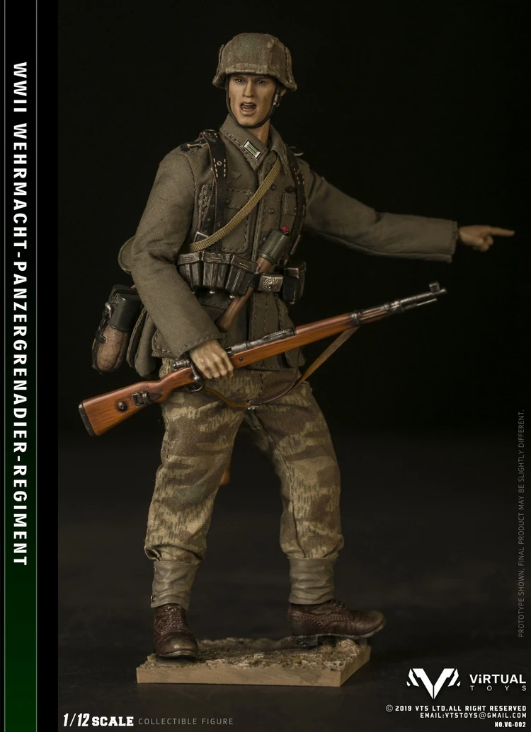 VG002] WWII Wehrmacht Panzergrgrenadier Regiment 1:12 Action