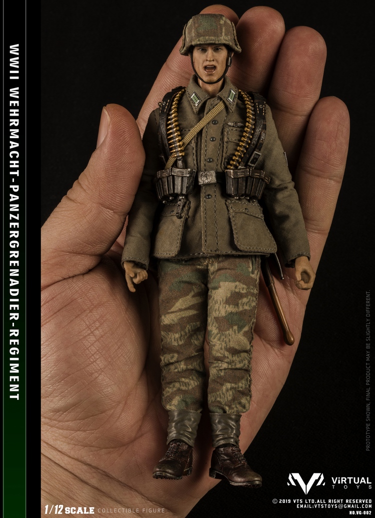 VG002] WWII Wehrmacht Panzergrgrenadier Regiment 1:12 Action