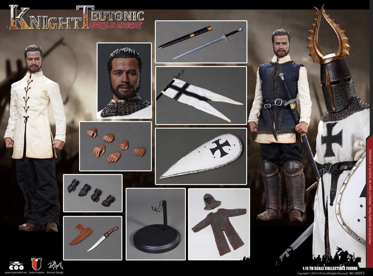 【coomodel】SE055 チュートン騎士団 【1/6スケールフィギュア】 CM-SE055] HERALD OF KNIGHTS TEUTONIC 1:6 Figure by COO Model