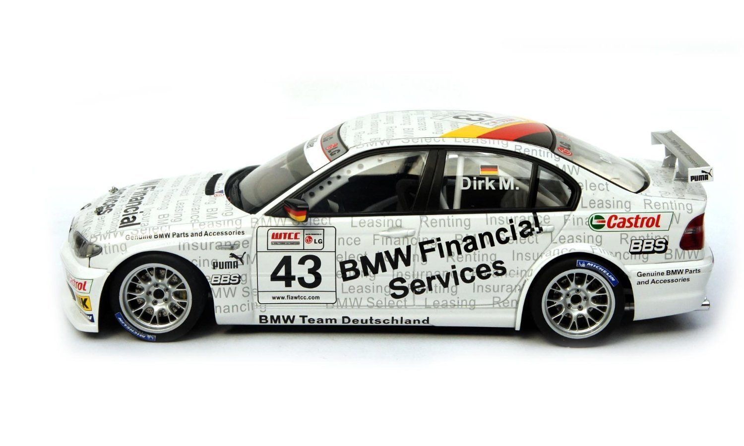 [AUTO-80543] AUTOART 1/18 BMW 320i (E46) WTCC 2005 D. Muller #43