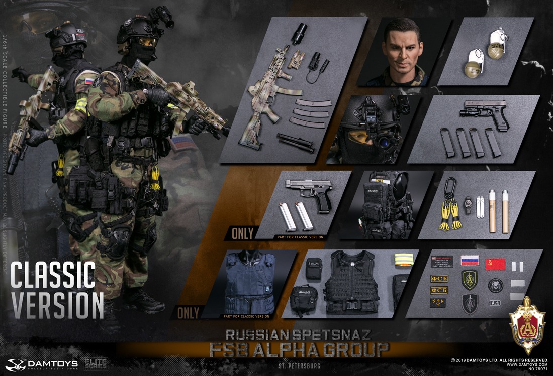 DAM-78071] 1/6 Russian Spetsnaz FSB Alpha Group St.Petersburg