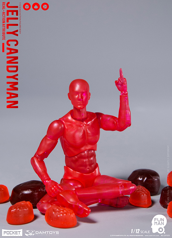 ジェリーキャンディマン 1/12 アクションフィギュア DAM-DPS03] 1/12 Funman Jelly Candyman Action Figure by Dam Toys