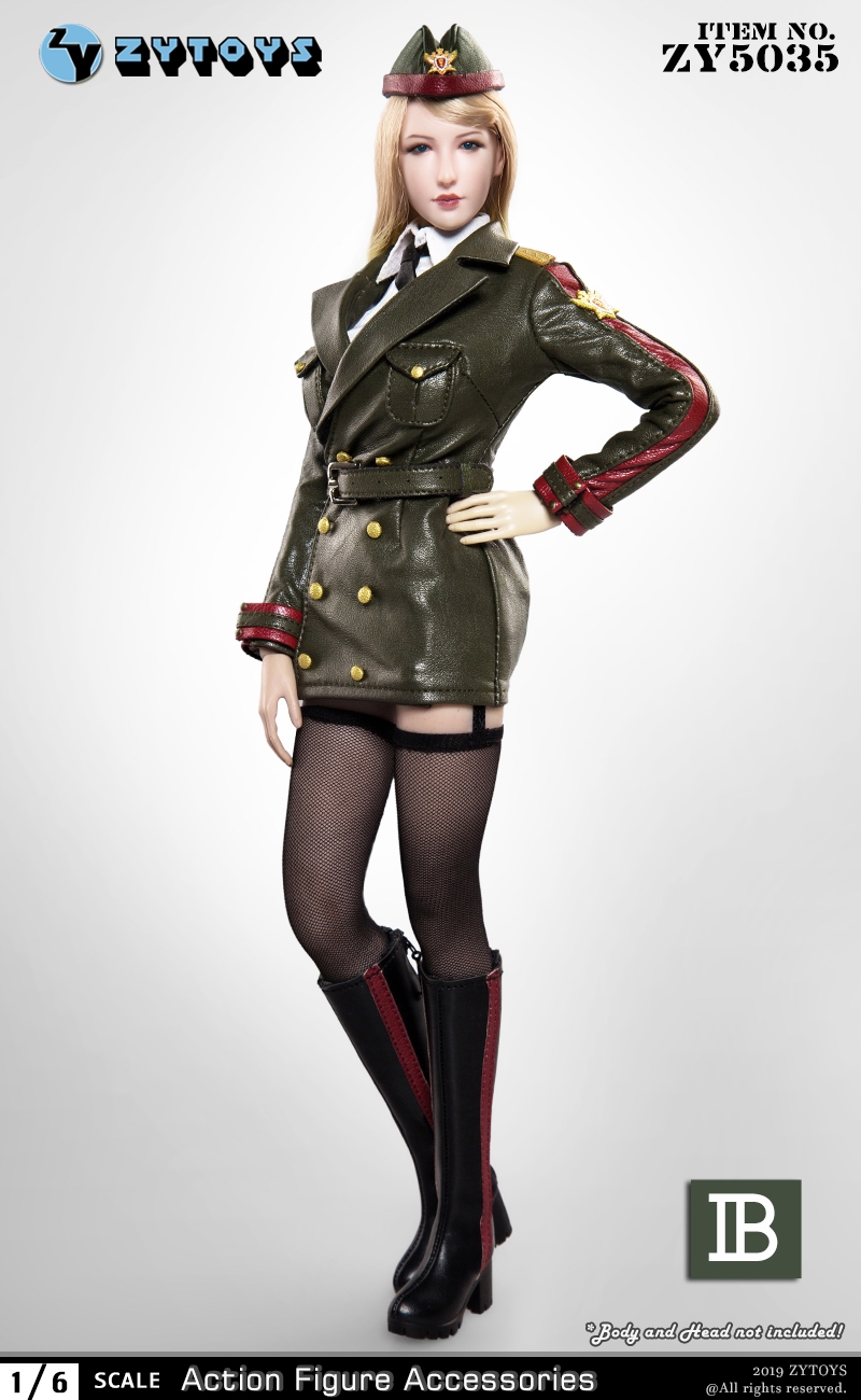 ZY-5035B] 1/6 Green Female Army Uniform by ZY TOYS - EKIA Hobbies