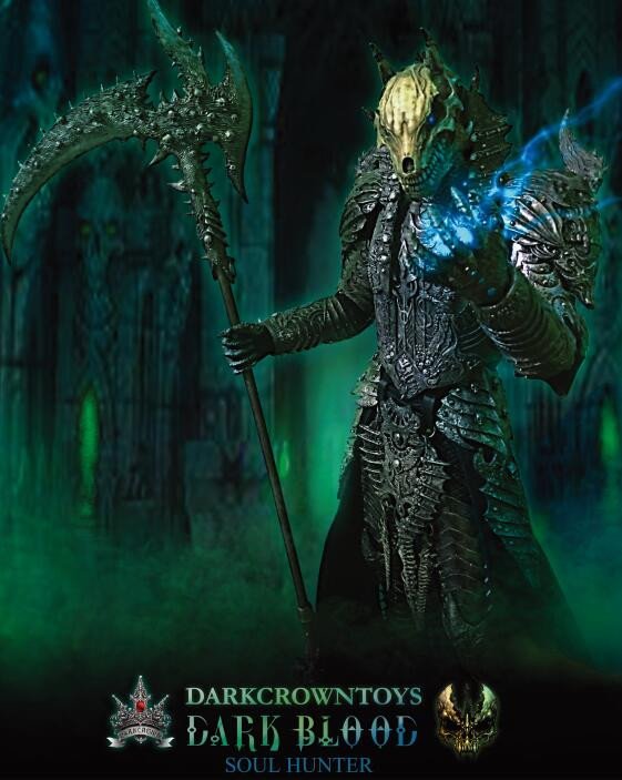 DB003B] DarkCrownToys Dark Blood Soul Hunter Borken Horns 1:6