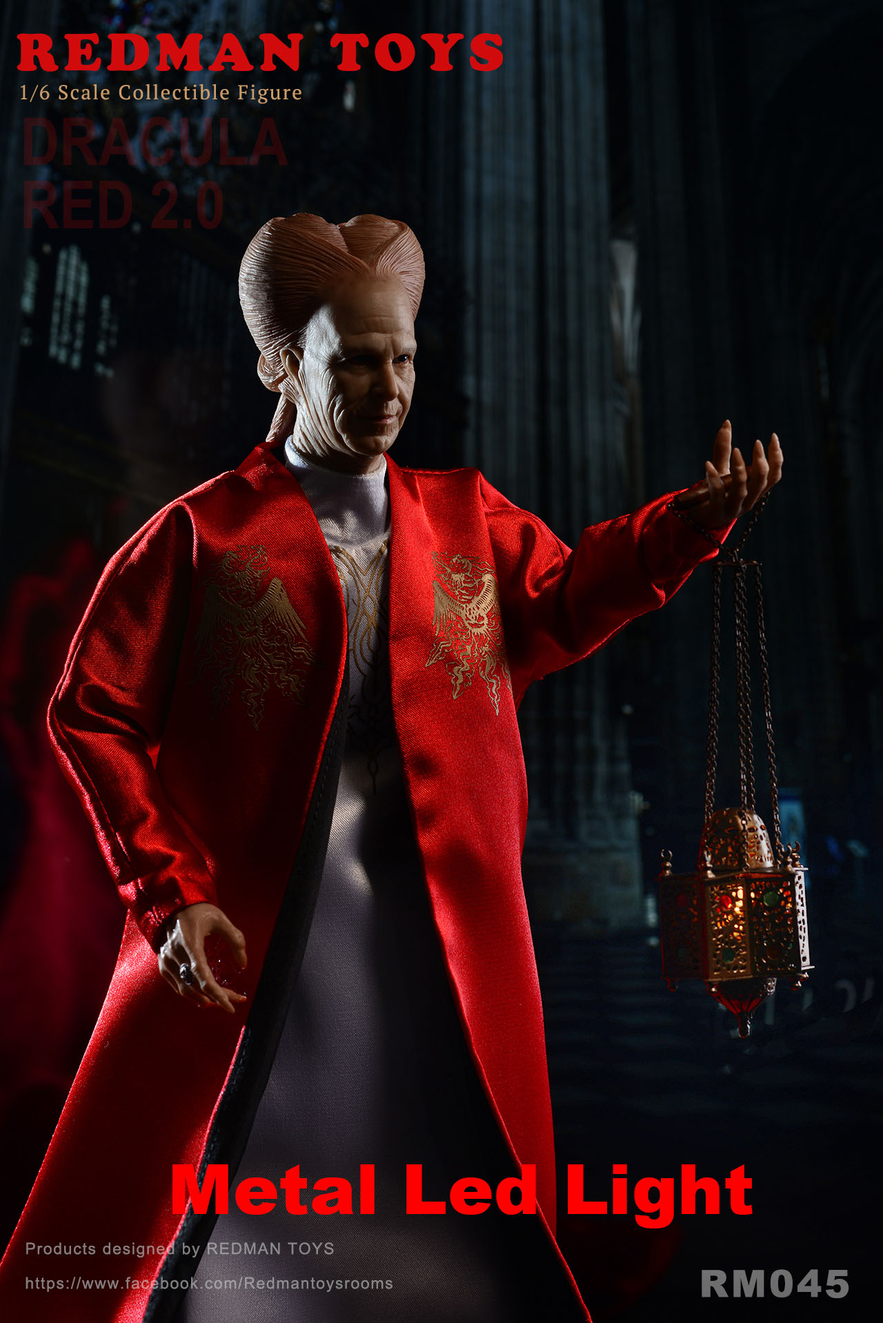 RMT-045] 1/6 Dracula Metal Led Light by Redman - EKIA Hobbies