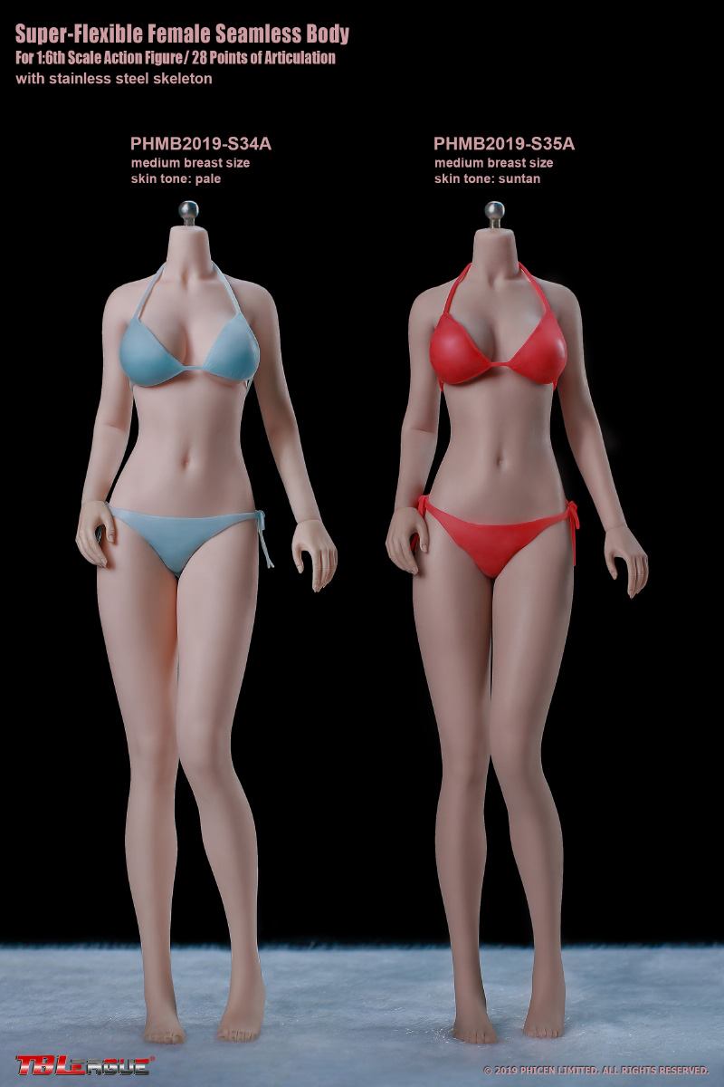 PLMB2019-S35A] 1:6 Girl Super-Flexible Seamless Medium Breast