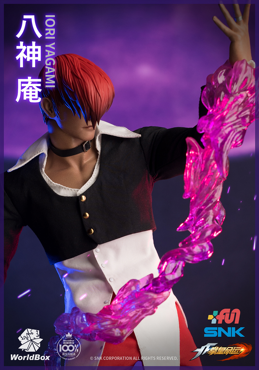 パーツ Iori 1/6 WorldBox The King Of Fighters KF100 Iori Yagami Action