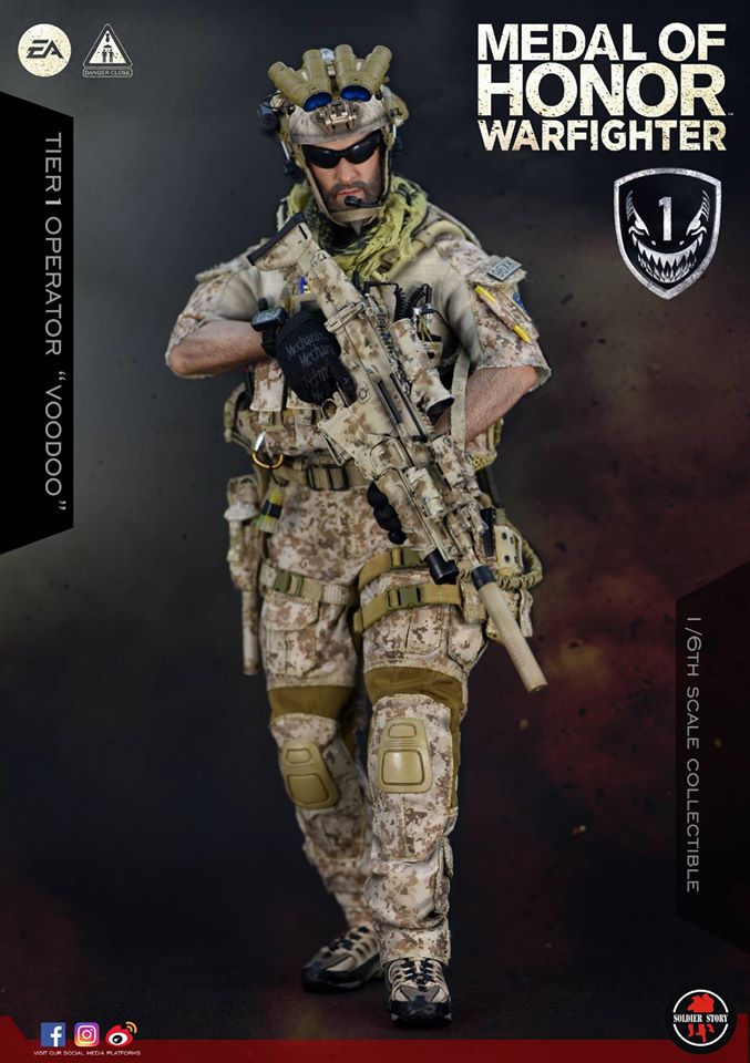 ミリタリー 1/6 Navy SEAL Tier One Operator Voodoo SS-106] 1/6 Medal Of Honor Navy SEAL Tier One Operator 