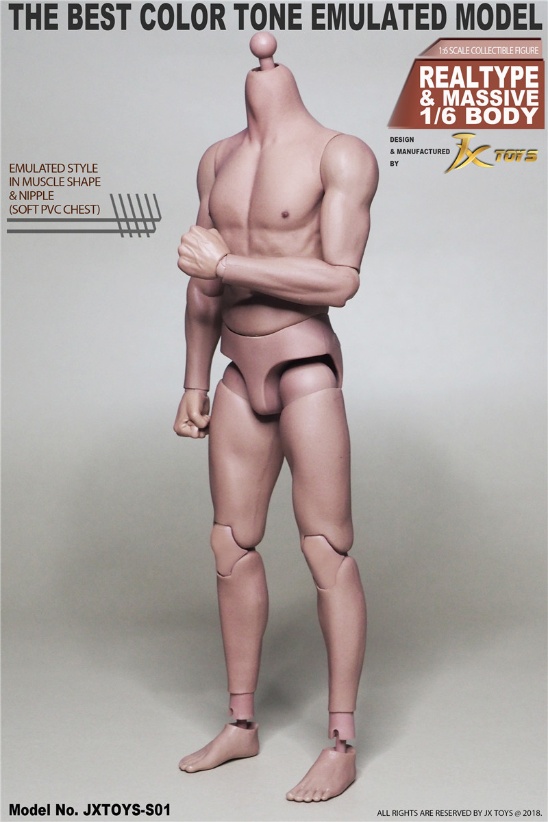 JXT-S01] 1/6 Male Asian Muscular Figure Body by JXtoys - EKIA Hobbies