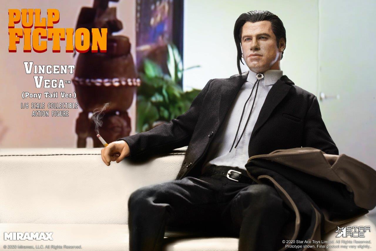 SA-0085] 1/6 Vincent Vega of Pulp Fiction 2.0 Figure Pony Tail 
