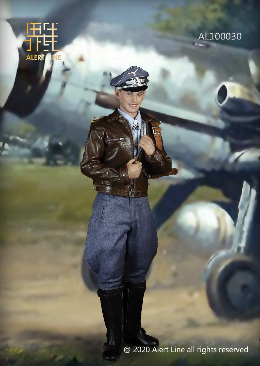 Alert Line　ドイツ空軍 エースパイロット　AL100030　Luftw AL-100030] 1:6 WWII German Luftwaffe Fighter Ace Figure by