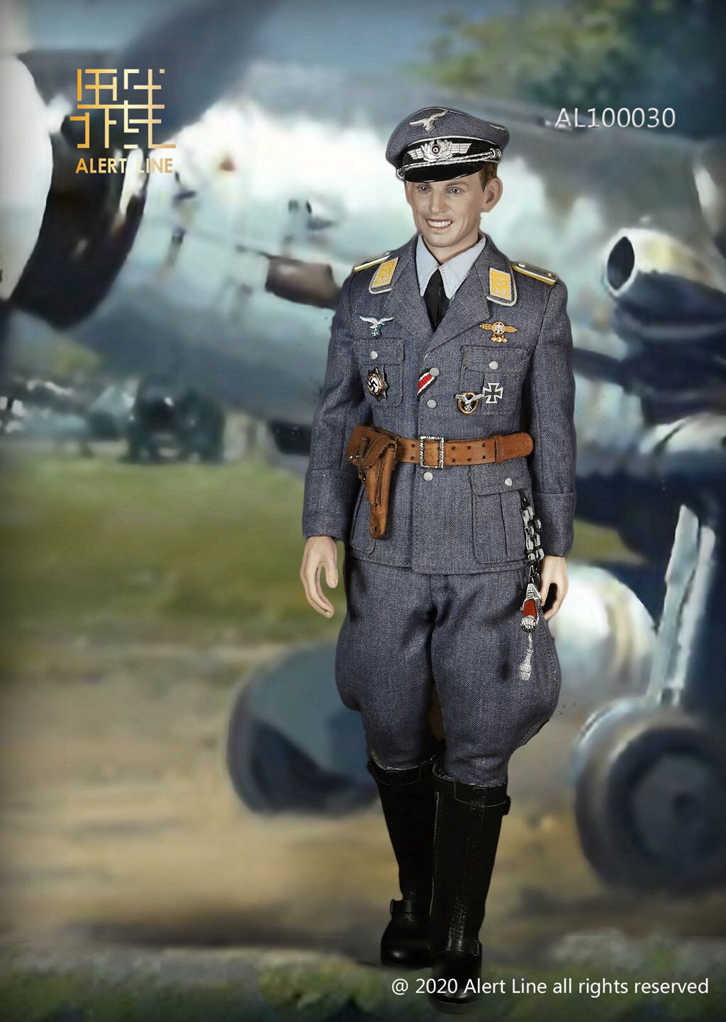 Alert Line　ドイツ空軍 エースパイロット　AL100030　Luftw AL-100030] 1:6 WWII German Luftwaffe Fighter Ace Figure by