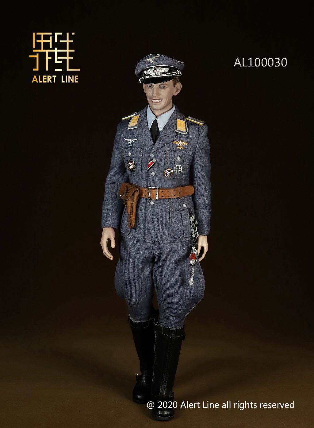 AL-100030] 1:6 WWII German Luftwaffe Fighter Ace Figure by