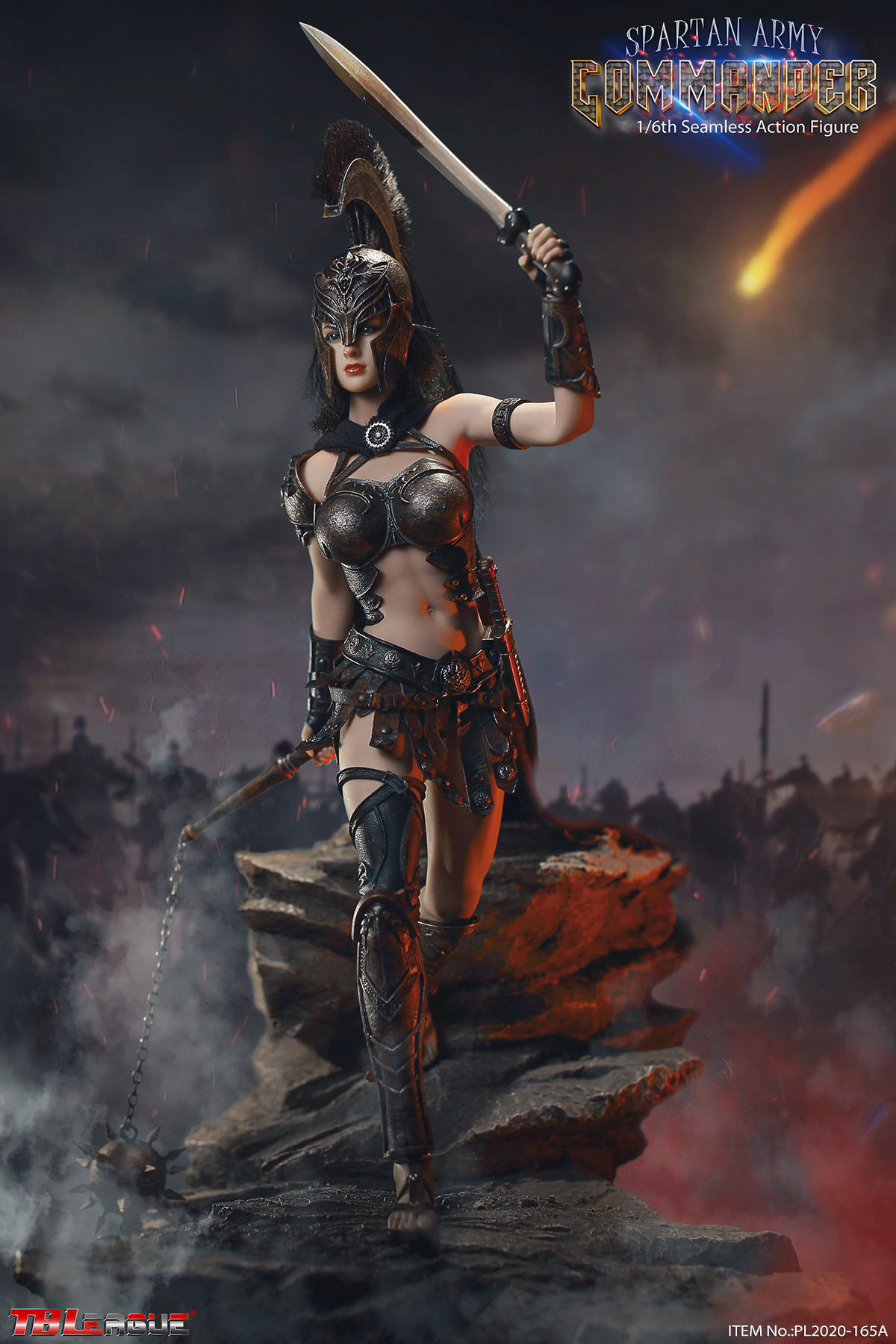 その他 TBLeague 1/6 Spartan Army PL2020-165A PL2020-165A] Black Spartan Army Commander 1:6 Action Figure by