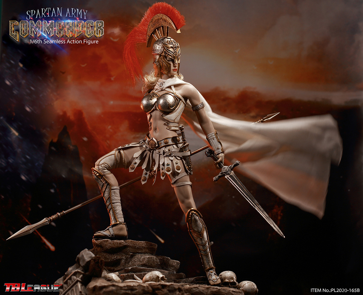 PL2020-165B] Silver Spartan Army Commander 1:6 Action Figure by