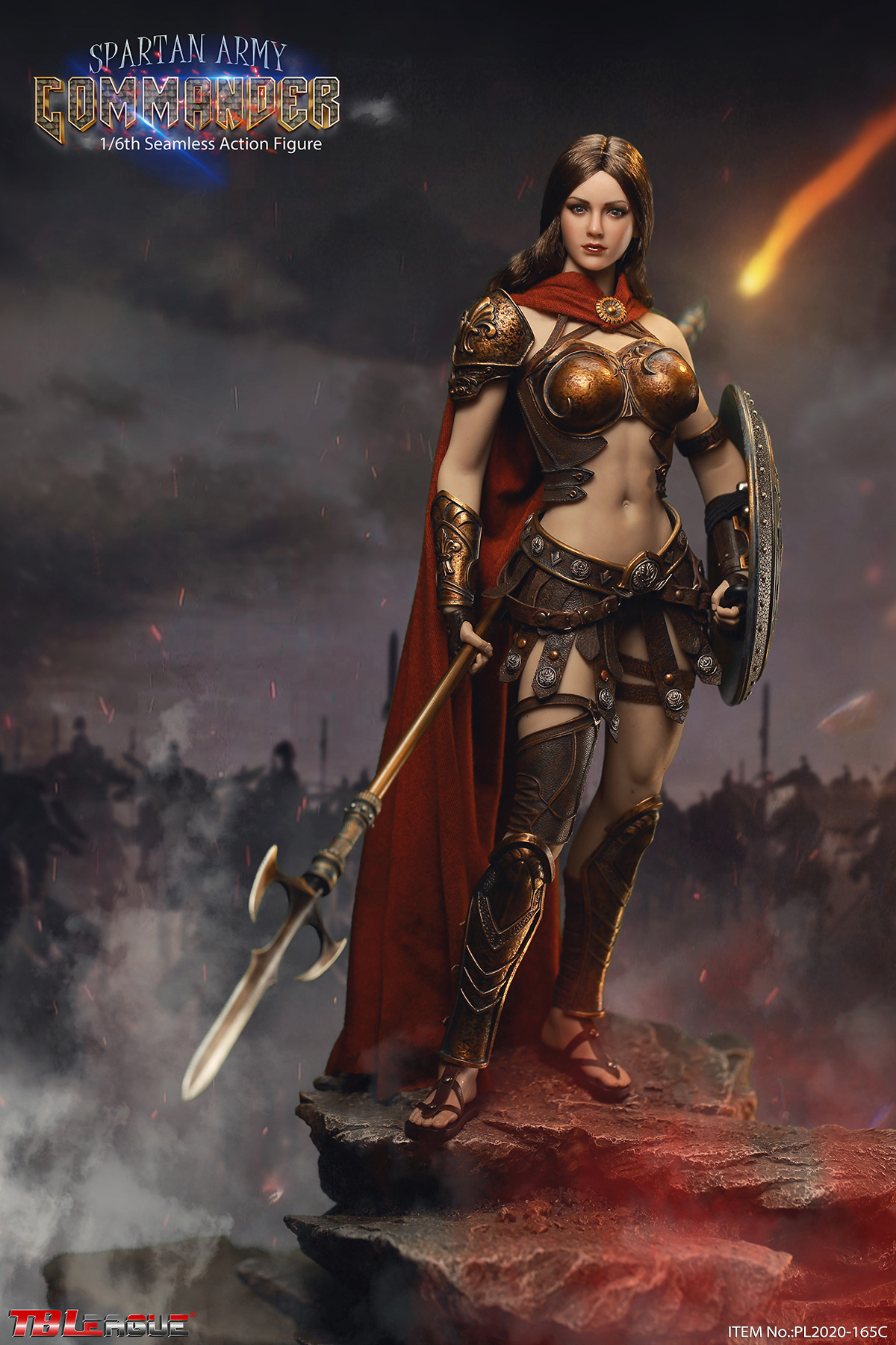 PL2020-165C] Golden Spartan Army Commander 1:6 Action Figure by