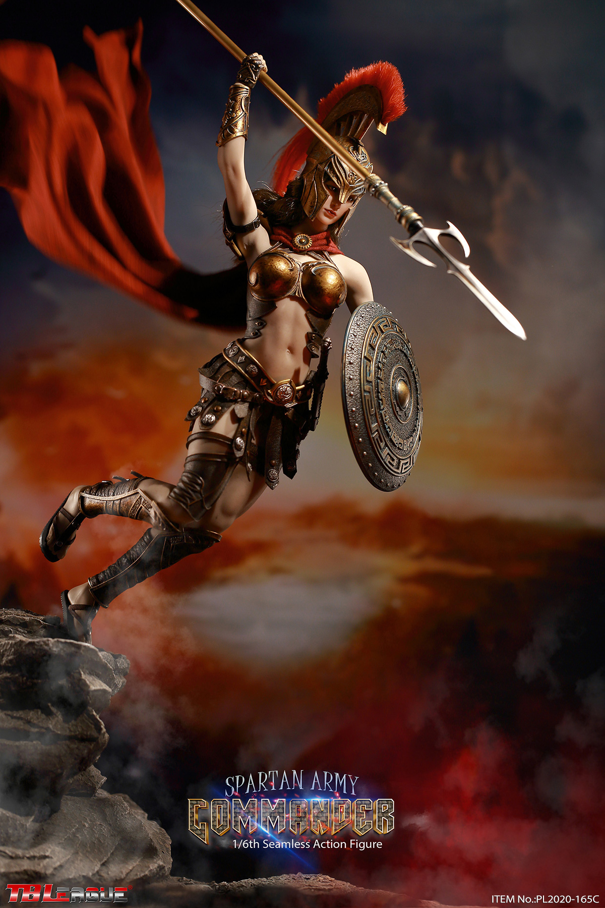 PL2020-165C] Golden Spartan Army Commander 1:6 Action Figure by