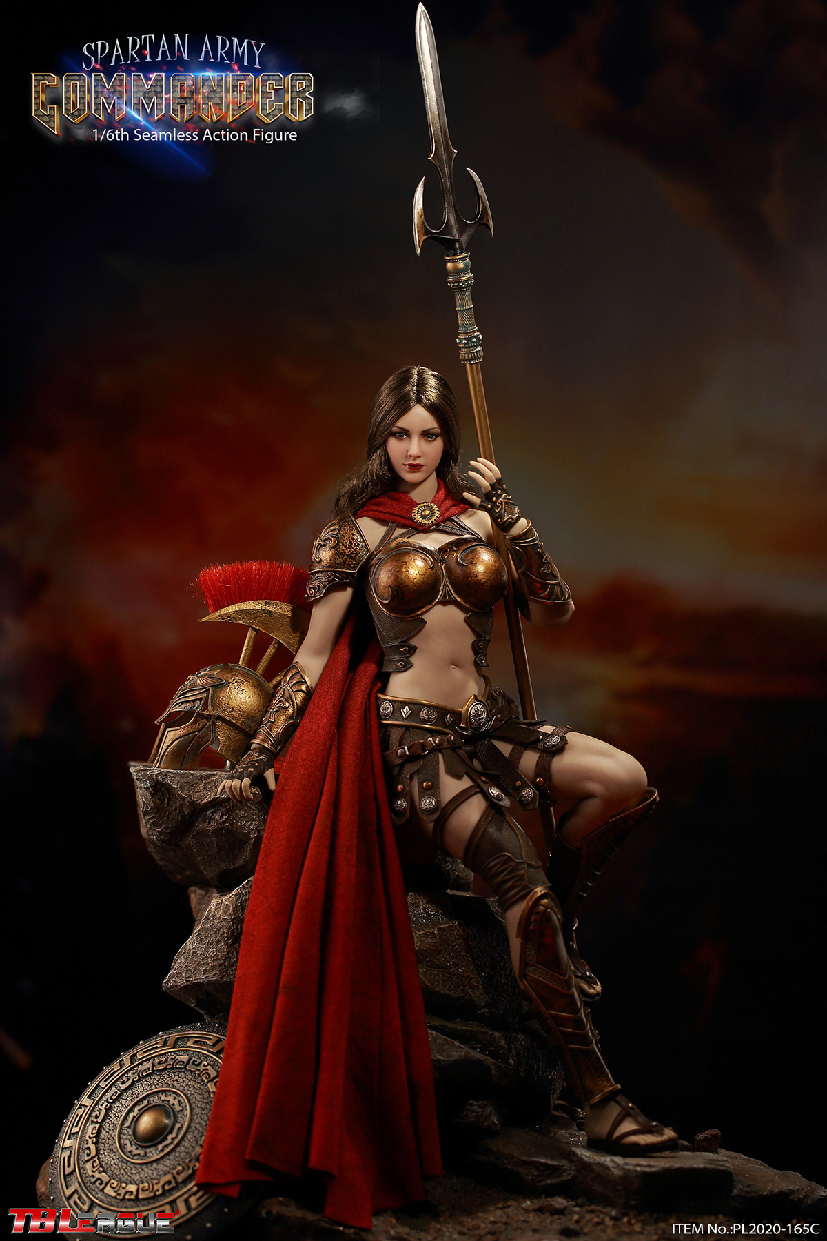 PL2020-165C] Golden Spartan Army Commander 1:6 Action Figure by