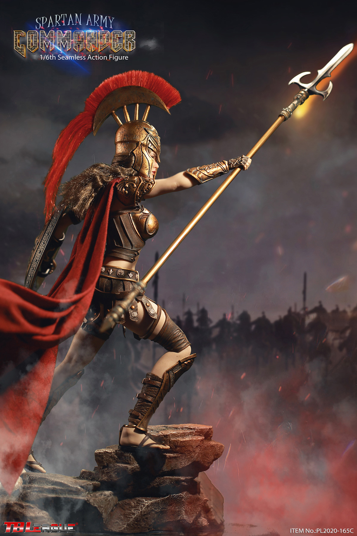 PL2020-165C] Golden Spartan Army Commander 1:6 Action Figure by