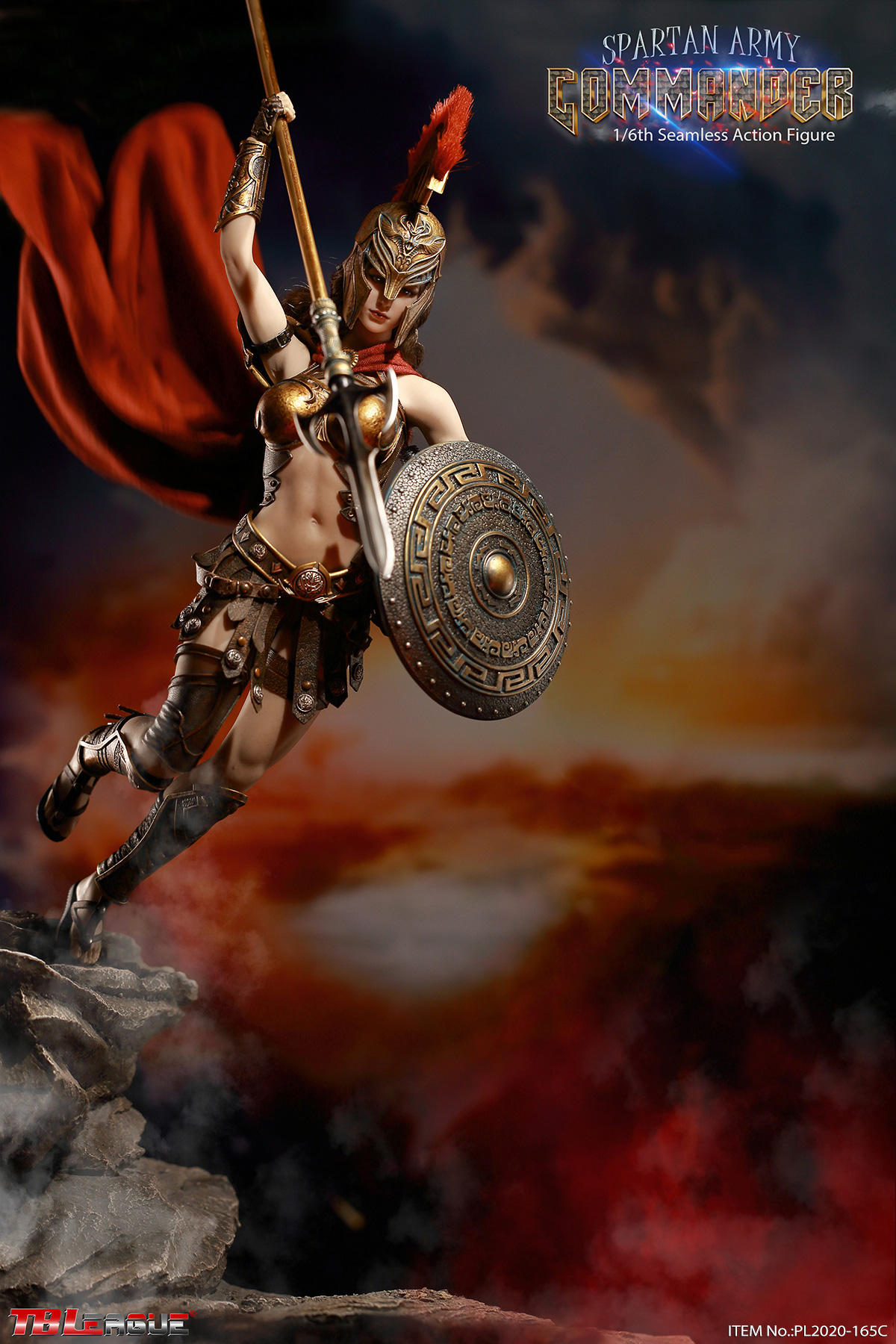 PL2020-165C] Golden Spartan Army Commander 1:6 Action Figure by