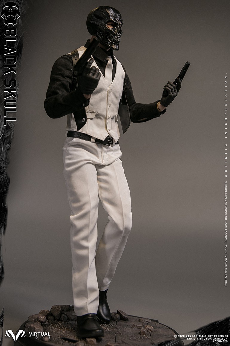 VM-029] 1/6 Black Skull Boxed Action Figure by Virtual VTS Toys