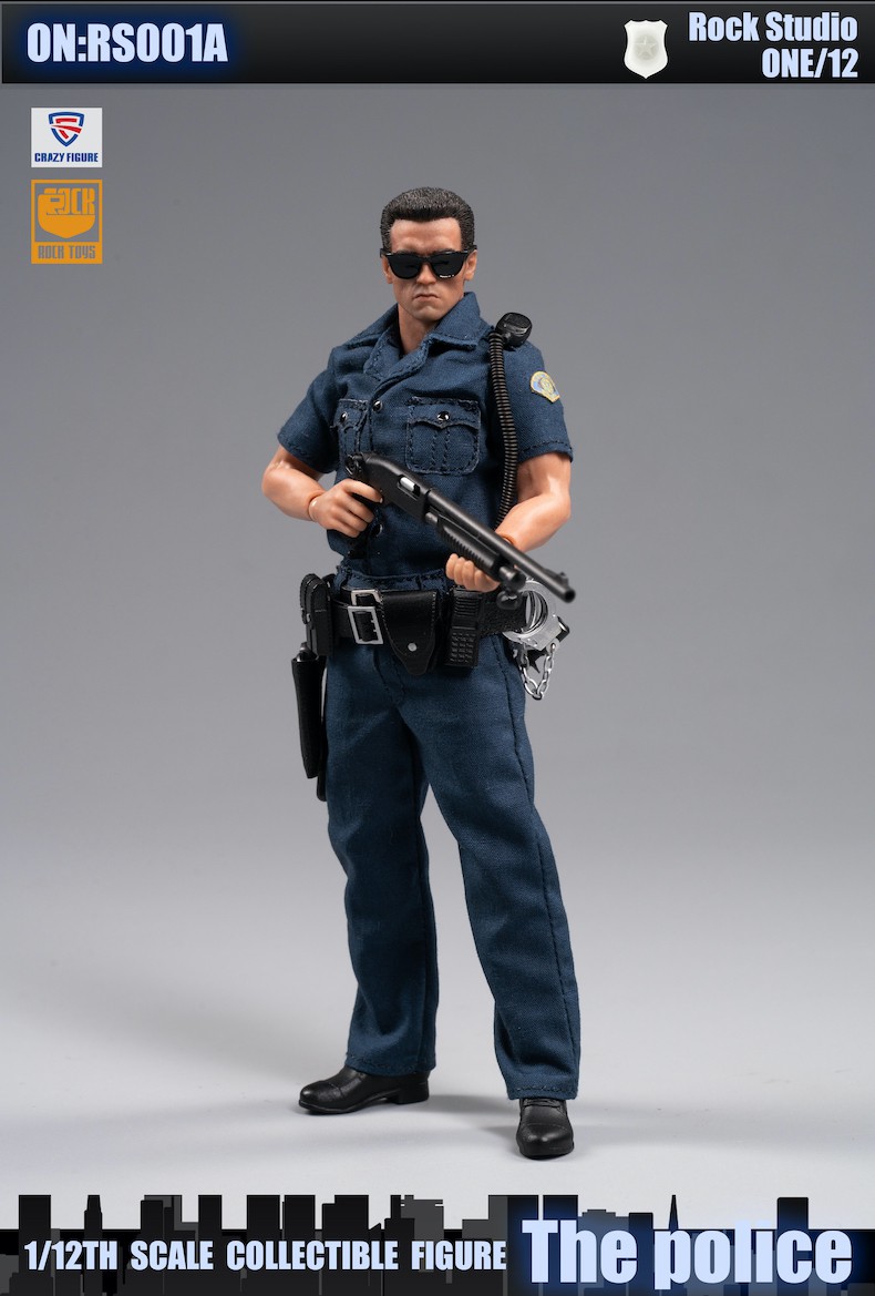 CF-RS001D] Crazy Figure X Rock Toys 1/12 City Police Deluxe Action 