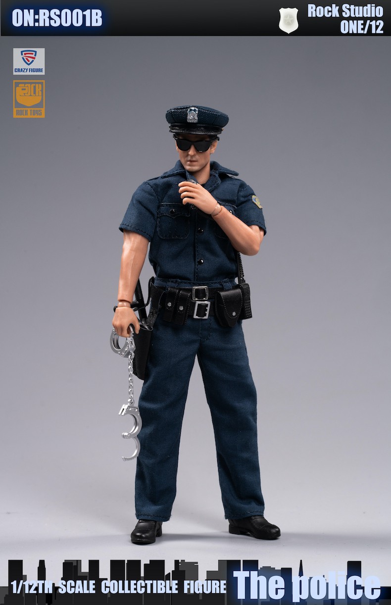 [CF-RS001D] Crazy Figure X Rock Toys 1/12 City Police Deluxe Action Figure