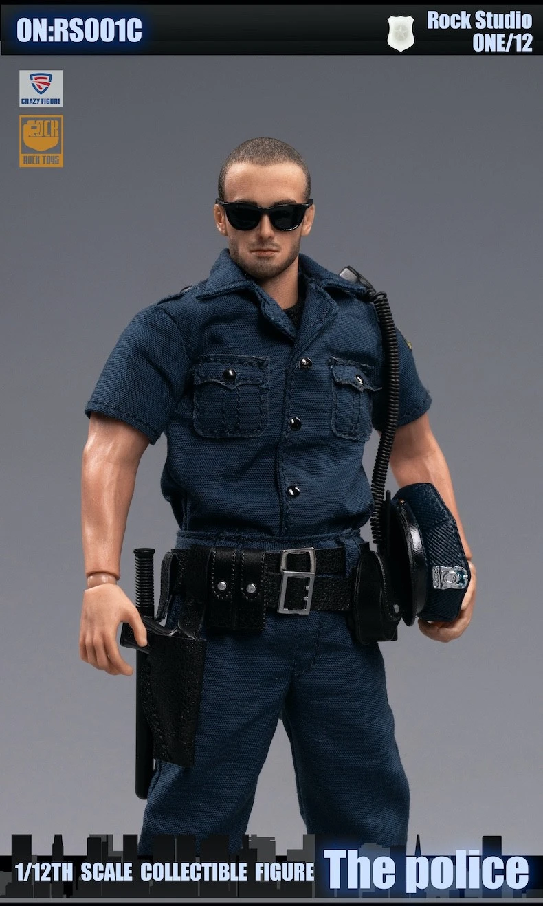 [CF-RS001D] Crazy Figure X Rock Toys 1/12 City Police Deluxe Action ...