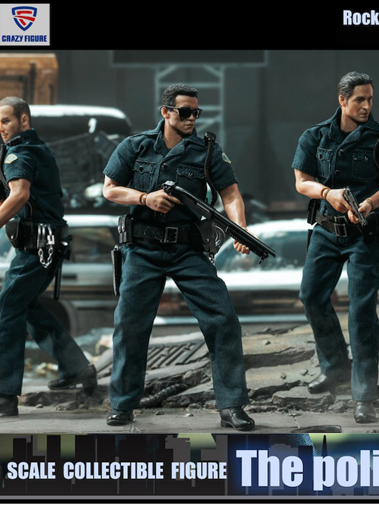 CF-RS001D] Crazy Figure X Rock Toys 1/12 City Police Deluxe Action