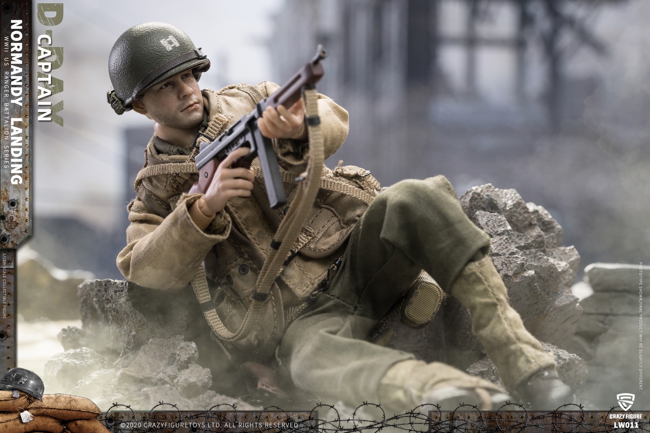 CrazyFigure 1/12 WWII U.S. Rangers On D-Day Captain [CF