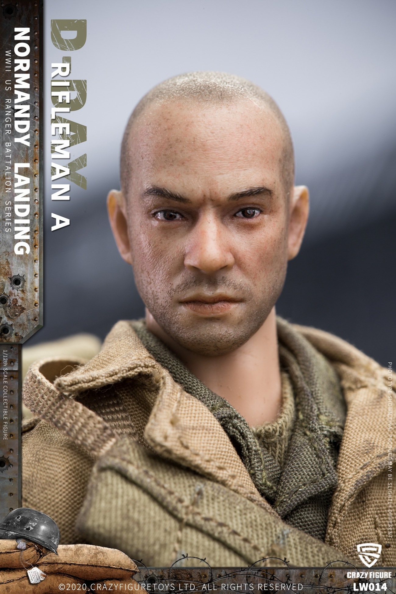 CrazyFigure 1/12 WWII U.S. Rangers On D-Day Machine Rifleman A [CF