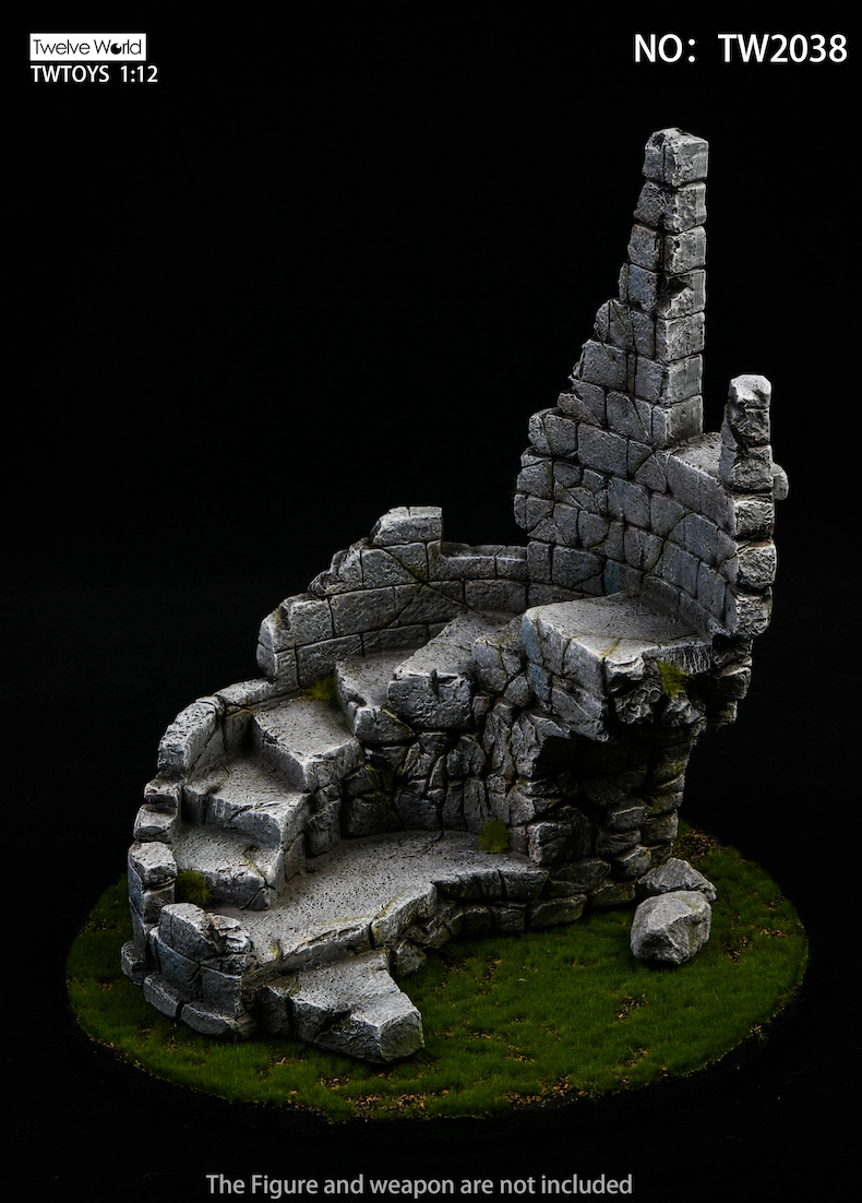 TWTOYS 1:12 Scale Castle Ruin Diorama Base [TW-2038] - EKIA Hobbies