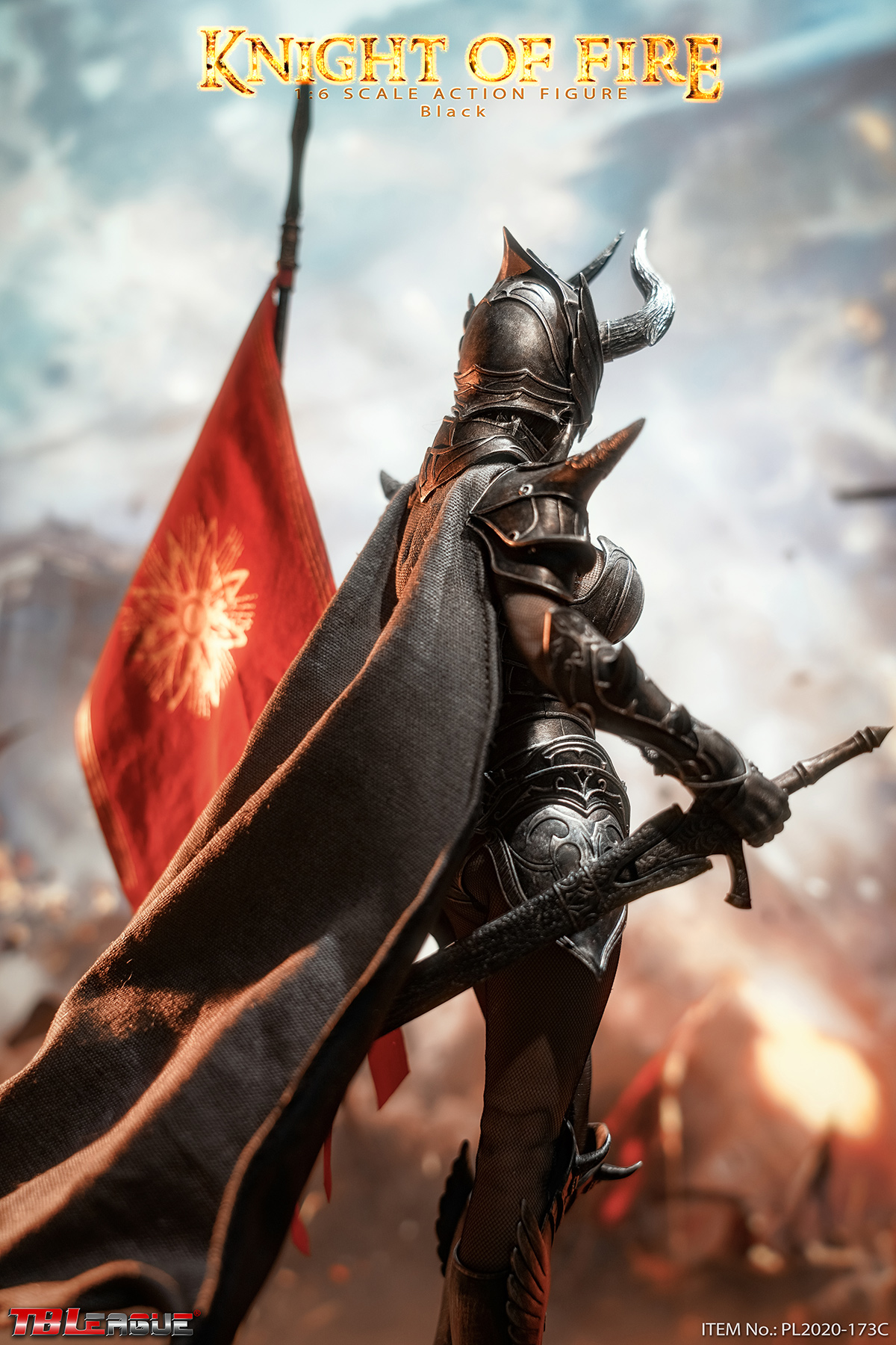 TBLeague Phicen 1/6 Knight of Fire Black Figure [PL2020-173C