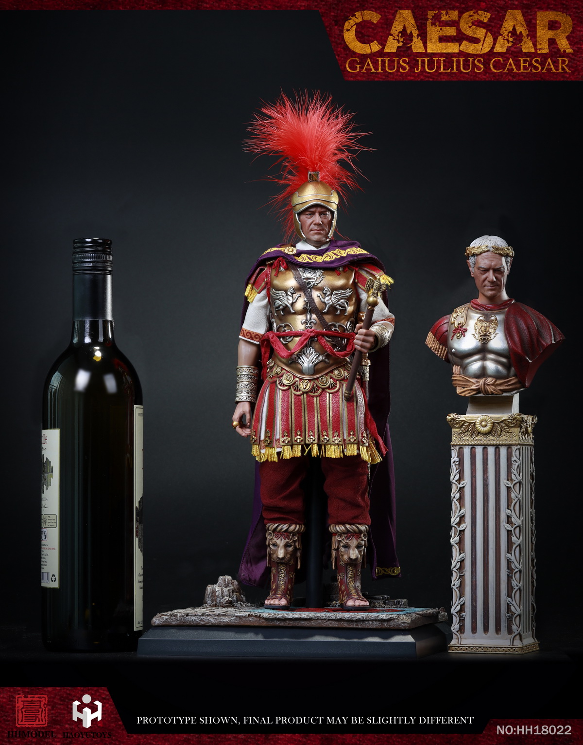 HHmodel x HaoYuTOYS 1/6 ジュリアス シーザー シングル. HHMODEL x HAOYUTOYS GAIUS JULIUS CAESAR 1/6 Action Figure