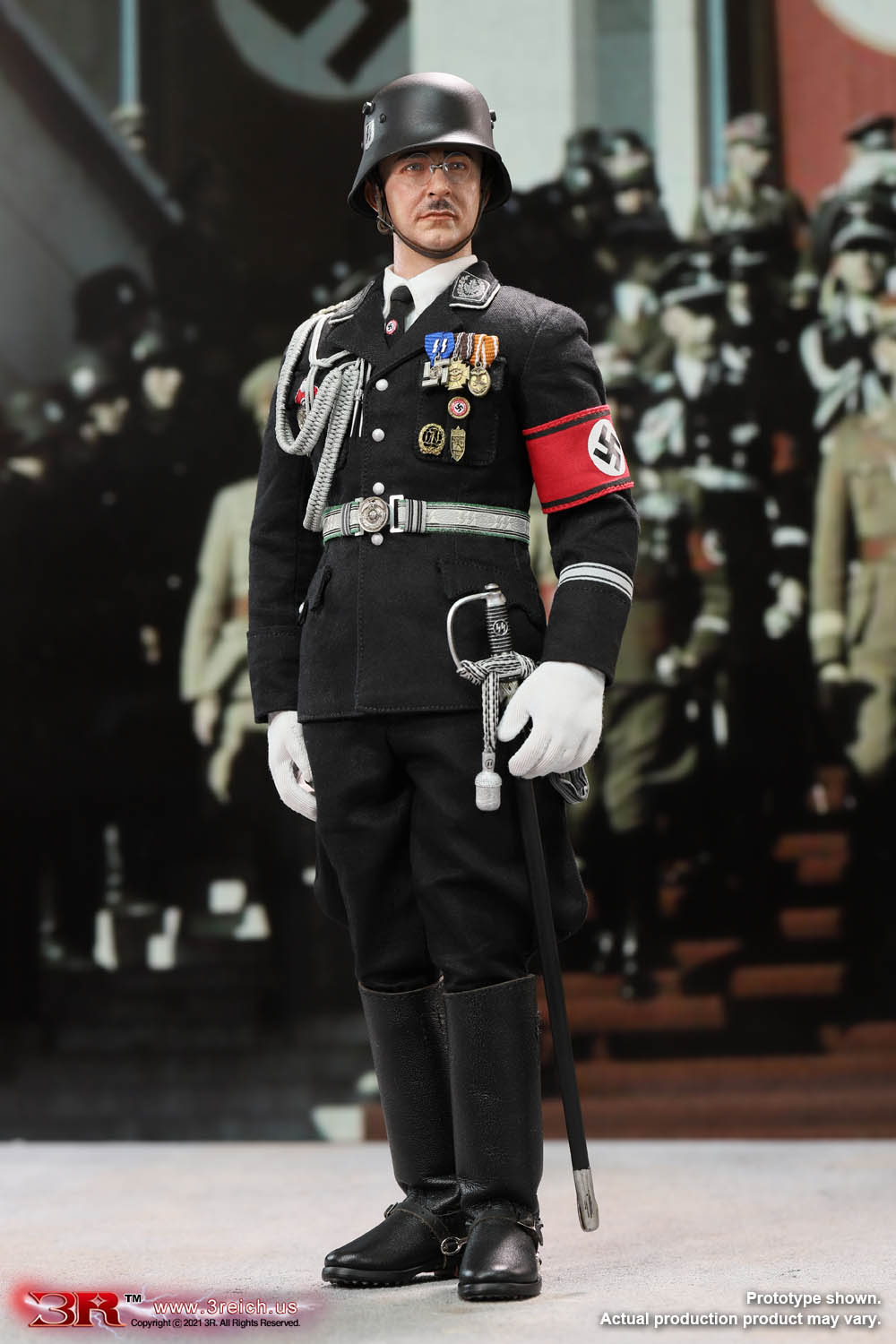 3R DiD 1/6 Heinrich Himmler WWII German Commander of the Schutzstaffel  [GM645]