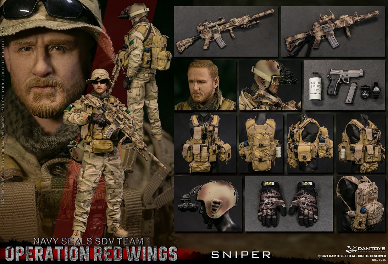 DAM Toys 1/6 Operation Red Wings NAVY SEALS SDV TEAM 1 Sniper