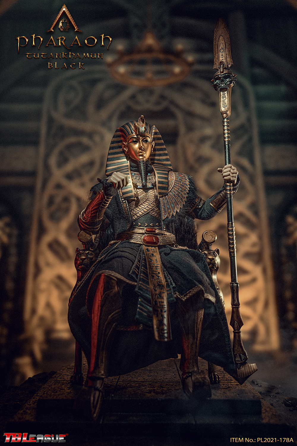 TBLeague Phicen 1/6 Pharaoh Tutankhamun Black [PL2021-178A] - EKIA