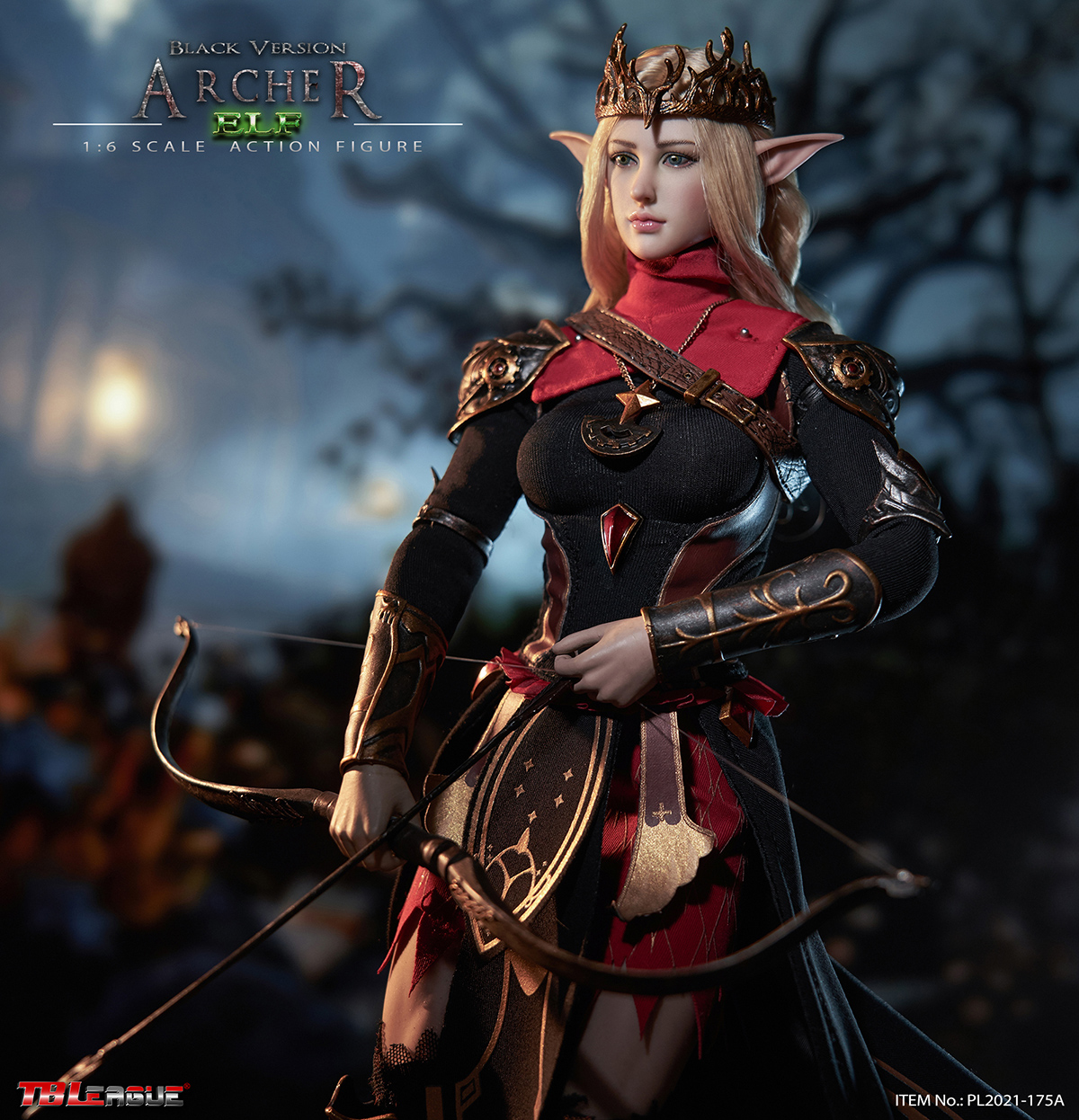 TB LEAGUE PL2021-175A アーチャー・エルフ ブラック 1/6