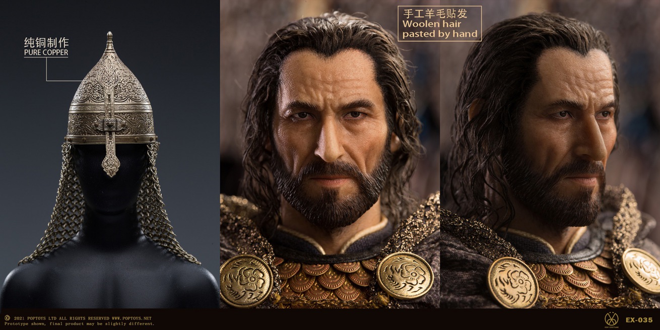 POPTOYS 1/6 サラディン Saladin 1/6 POP Toys Sultan Saladin Fine Copper Handmade Armor
