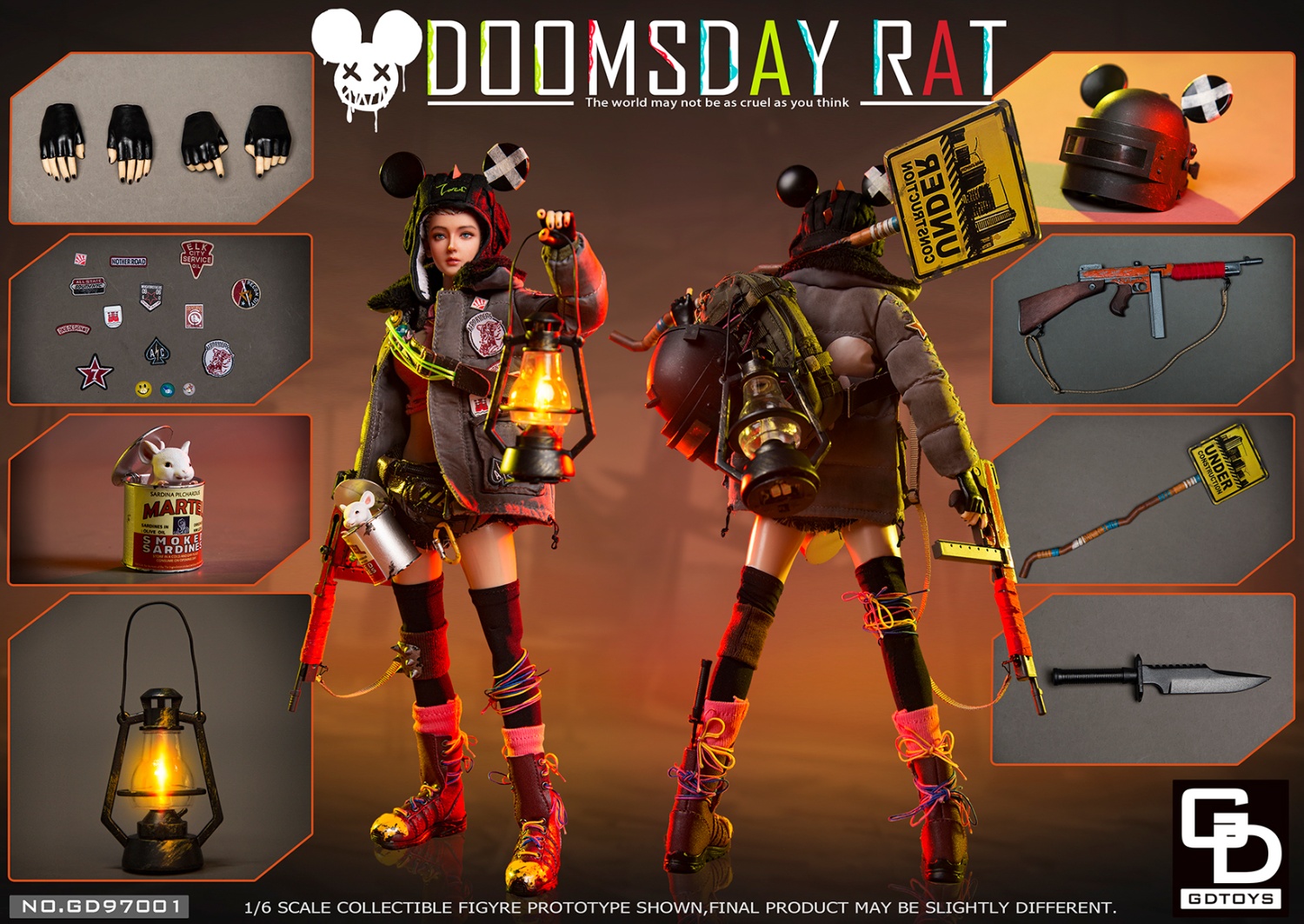 FLAGSET x GDTOYS 1/6 ドゥームズデイ ラット GDTOYS】GD97001 1/6 DoomsdayRat ドゥームズデイ・ラット 女性