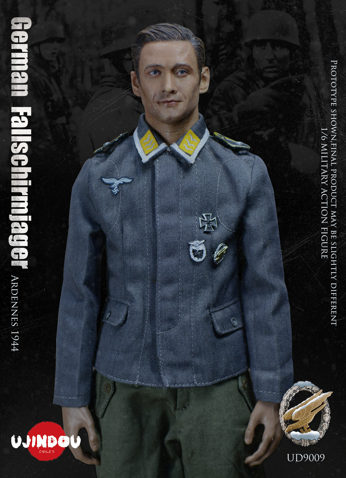 WWII German Fallschirmjäger フィギュア 1/6 scale DID figure - WWII German Fallschirmjager Schmeling