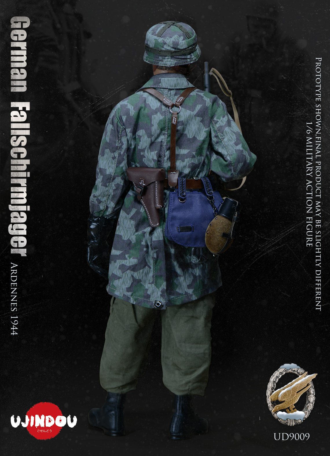 UJINDOU 1/6 WWII German Fallschirmjager Ardennes 1944 Figure